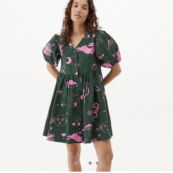 ISO Lazy Oaf Hidden Symbols Dress - Picture 2 of 2